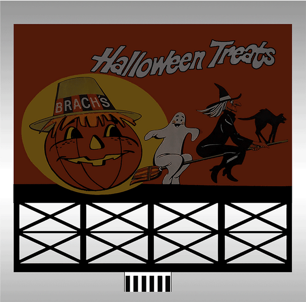 Miller Engineering 888501 HO/O Scale Brach's Halloween Treats Billboard