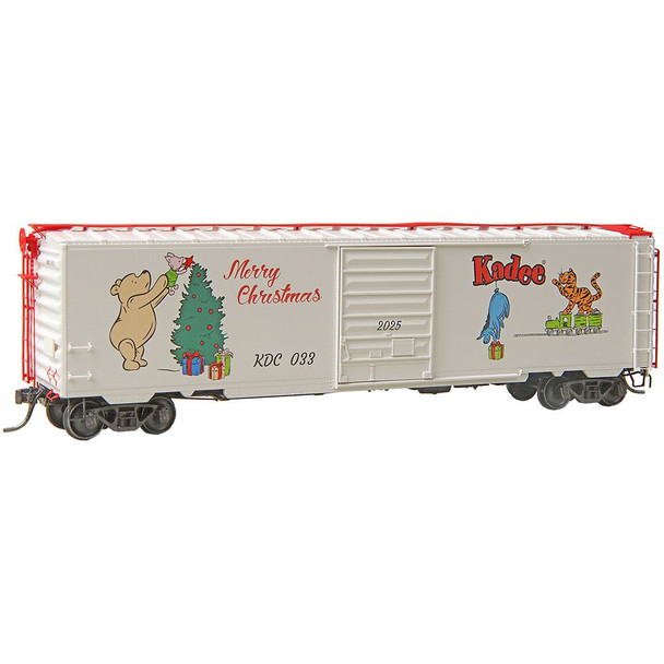 Kadee 6933 HO Scale Winnie-the-Pooh 2025 Christmas 50ft PS-1 Boxcar Red