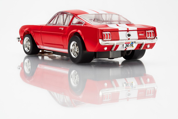 AFX 22152 HO 1966 Shelby GT350 Candy Apple Red White Stripes Mega G+ Slot Car