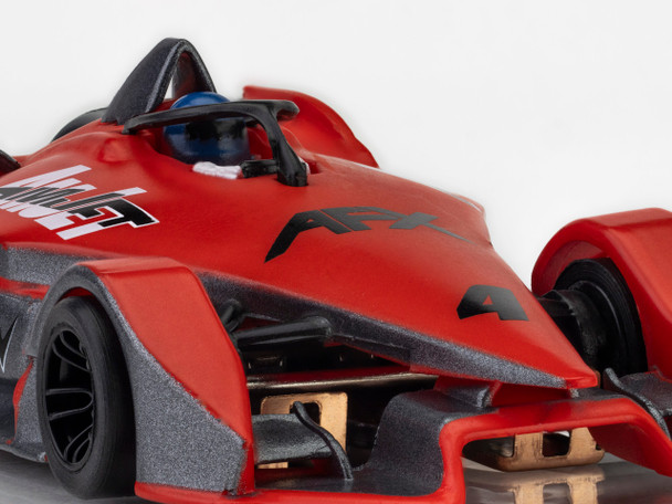 AFX 22066 HO 2024 Formula N #4 Red/Gray Mega G+ 1/64 Scale Slot Car Collectible