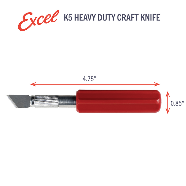 Excel Blades 16005 K5 Plastic Heavy Duty Knife No Extra Blades Hobby Craft Tool