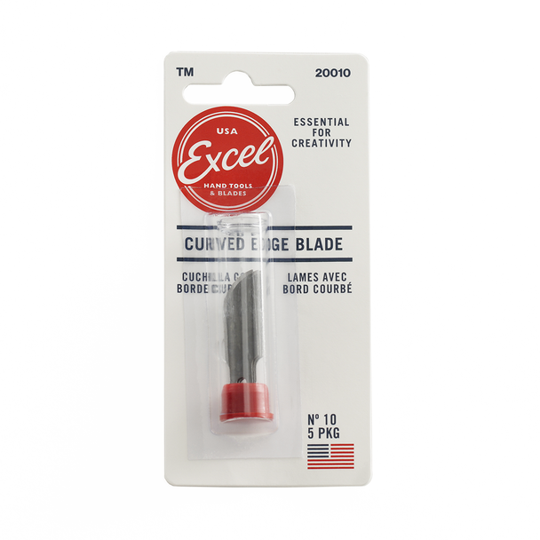 Excel Blades 20010 #10 Curved Edge Blade 5 pcs. Hobby Craft Tool for Modeling