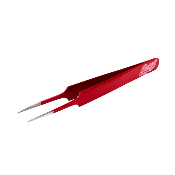 Excel Blades 30418 Straight Point Tweezers Silver Hobby Craft Tool for Modeling