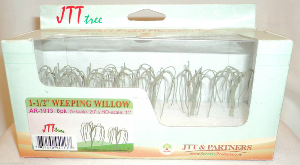 JTT Scenery 94113 N Scale Weeping Willow 1.5' Pro 6-Pack Model Railroad Trees