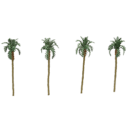 JTT Scenery 94238 All Scale Professional Series Palm Trees - 3" 7.6cm Tall pkg