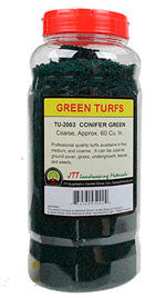 JTT Scenery 95092 All Scale Turf Conifer Green Coarse 60" Model Railroad Trees