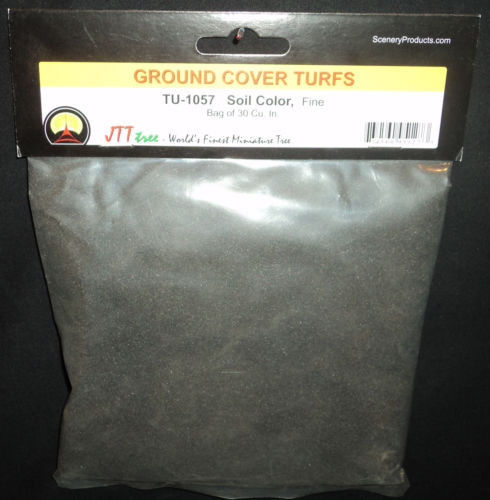 JTT Scenery 95127 All Scale Turf Soil Fine 30" Model Railroad Scenery Terrain