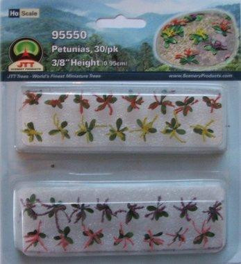 JTT Scenery 95550 HO Scale 10mm Petunias 40-Pack Model Railroad Scenery