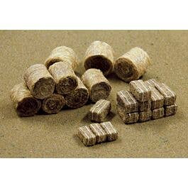 JTT Scenery 95582 HO Scale Hay Bales - 15 Round and 20 Rectangular Train Layout