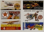 J & L Innovations 163 HO Scale Gas Station/Oil Billboard Signs 1930's Detail Kit