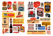 J & L Innovations 182 HO Scale Household posters & signs 1940's and 50's