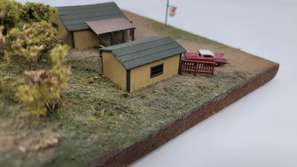 J & L Innovations 320 N Scale Saw Pit Store Laser-Cut Building Structure Kit