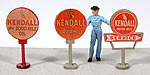 J & L Innovations 474 HO Scale Vintage Gas Station Curb Signs Kendall Detail Kit