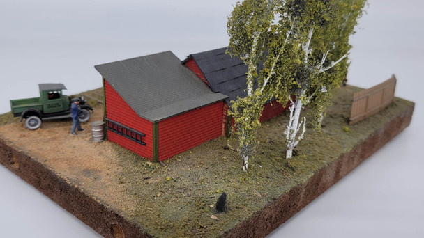 J & L Innovations 581 HO Scale East Junction Tool Shed Laser-Cut Building