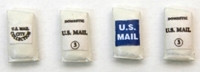 J & L Innovations 709 HO Scale Custom U.S. Mail Sacks(4) Model Railroad