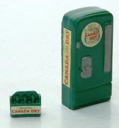 J & L Innovations 748 HO Scale Custom Upright Soda Machine/Case Canada Dry