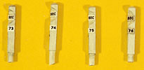 J & L Innovations 832 HO Scale Custom Right of Way signs - Section Sign (Post