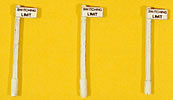 J & L Innovations 834 HO Scale Custom Right of Way signs Switching Limit