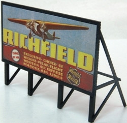 J & L Innovations 979 HO Scale Custom Billboard 1930s Gas Model Railroad