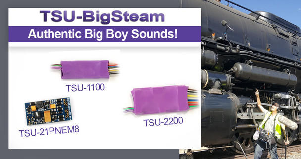 Soundtraxx 884011 TSU-1100 Tsunami2 Big Steam DCC Sound Decoder 4-Function 1-Amp