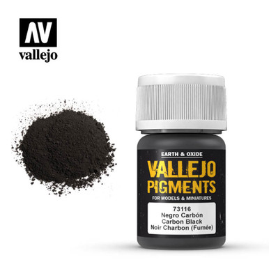 Vallejo 73116 Carbon Black (Smoke Black) 35 ml - Crazy Model Trains