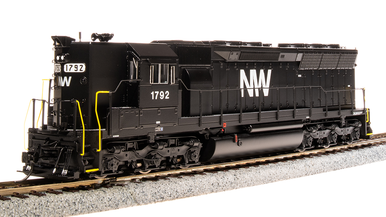 Broadway Limited 4287 N&W EMD SD45 Black & White Diesel