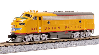 Broadway Limited 7762 N UP EMD F7 AB Yellow Gray Diesel Locomotive ...