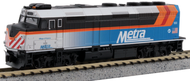 Kato 176-9108-DCC N EMD F40PH Chicago Metra New Paint