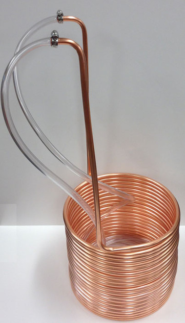 HomeBrewStuff Copper Immersion Wort Chiller 50 X 3/8 w/Vinyl Hoses 