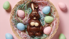 Noah the Hollow, Hand-Painted 3D Milkless Chocolate Bunny