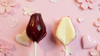 Naturally Colored Tulip Lollipop - Milkless White Chocolate
