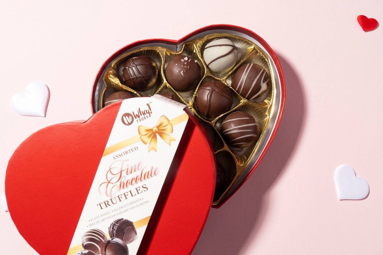 Heart Chocolate Truffle Box - No Whey Chocolate