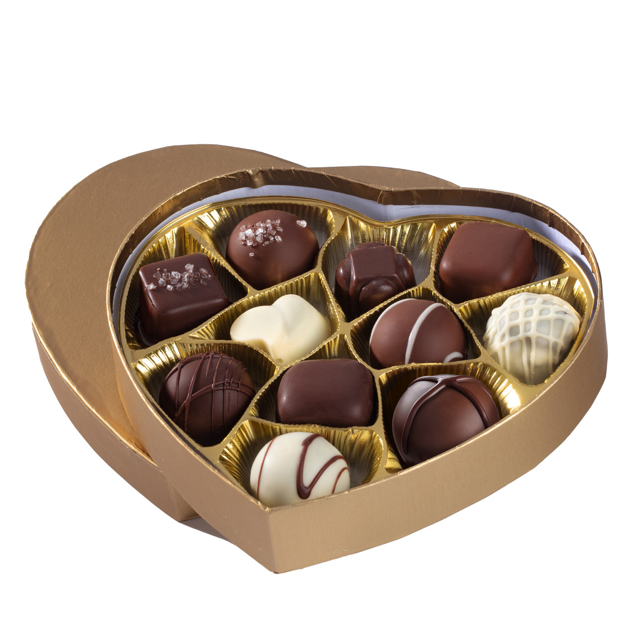 Large Chocolate Truffle Heart Box - No Whey Chocolate