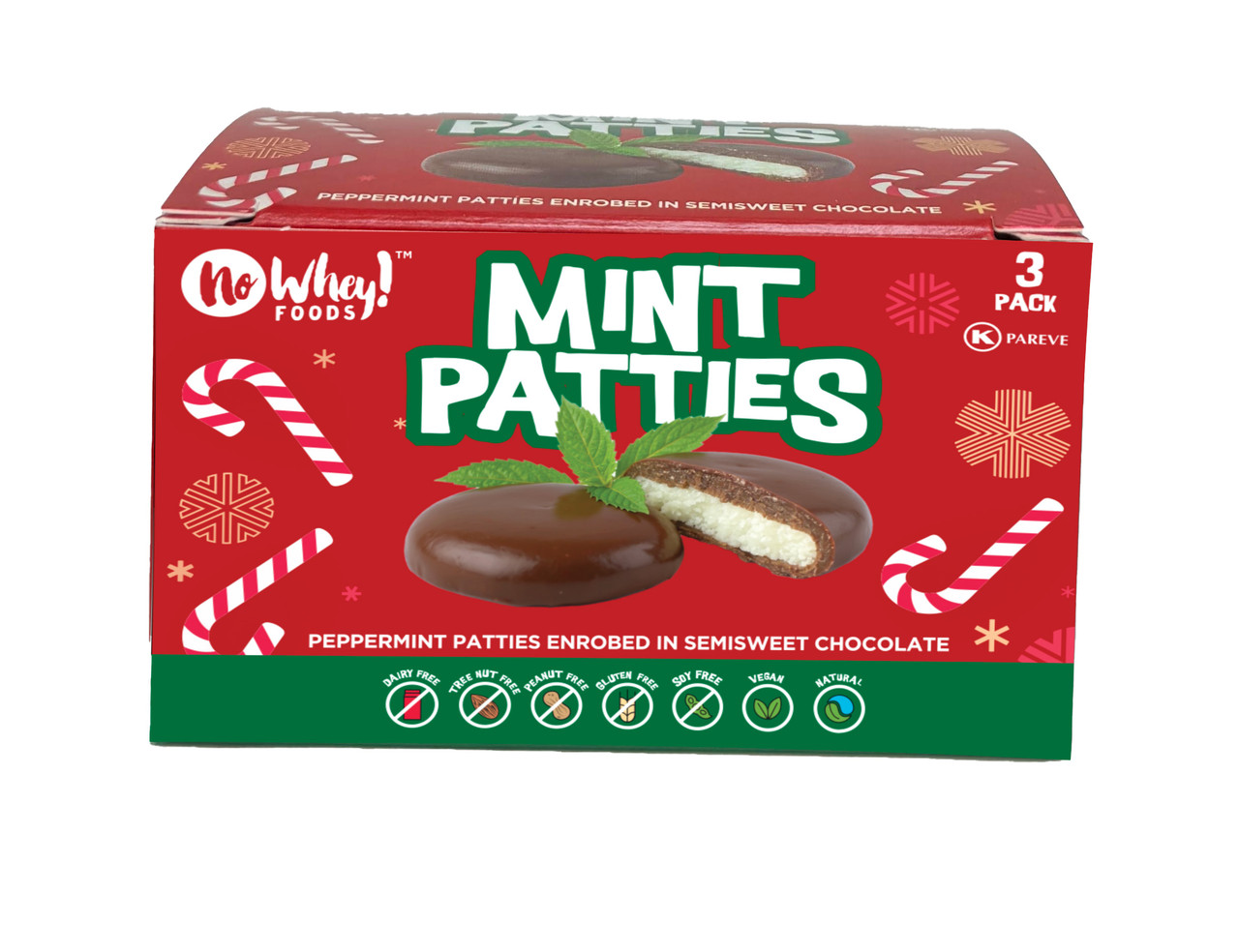 Mint Patties 3 Pack (NEW) - No Whey Chocolate
