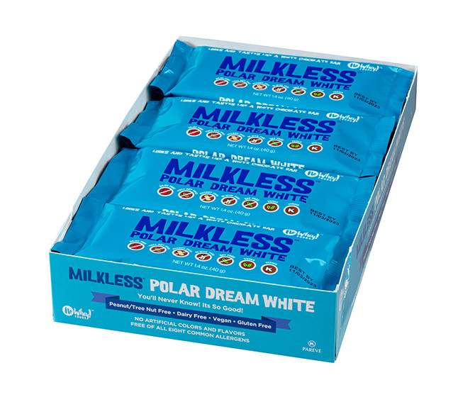 White Polar Dream Chocolate Bar - Family Pack (16 Bars) - Vegan - Dairy Free - Nut Free