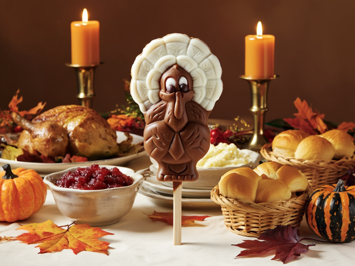 Milkless Chocolate Turkey Lollipop