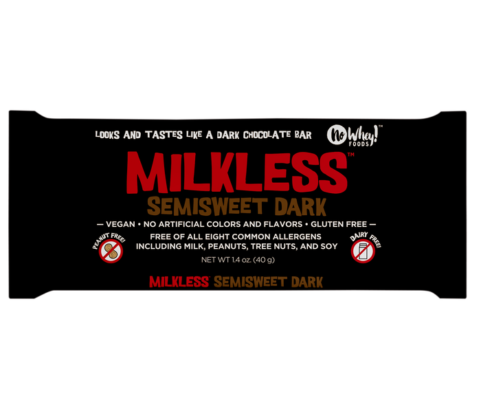Chocolate Bar - Semisweet Dark - Vegan - Dairy Free - Nut Free