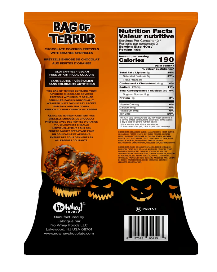 Bag of Terror- Vegan - Dairy Free - Nut Free