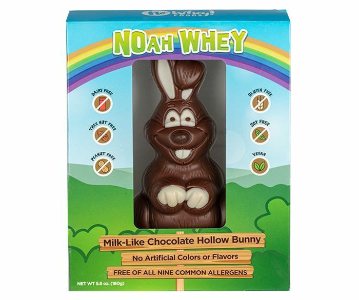 Hollow, Hand-Painted Milkless Chocolate Bunny