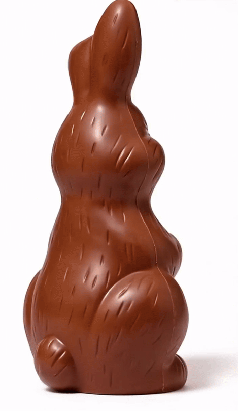 Noah the Hollow, Hand-Painted 3D Milkless Chocolate Bunny