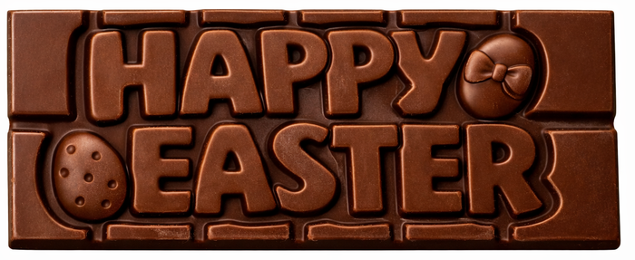 "Happy Easter" Milkless Bar