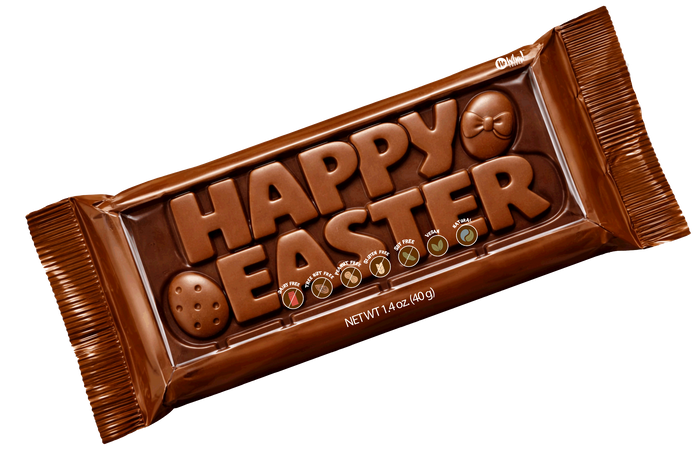 "Happy Easter" Milkless Bar