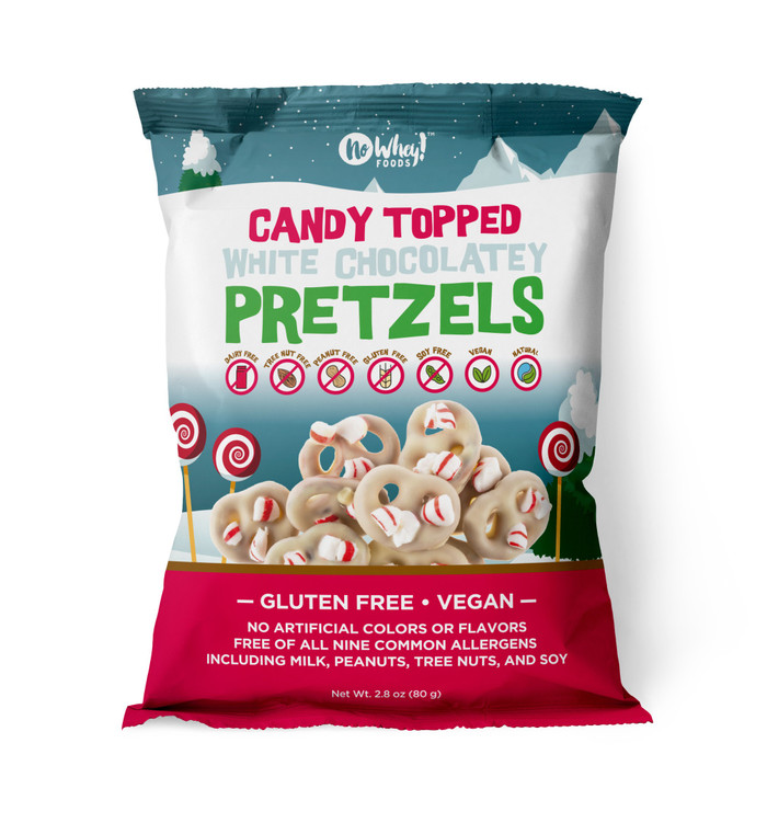 Candied White Chocolate Pretzels