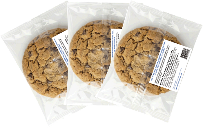 Chocolate Chip Cookie (3 Cookies) - Vegan - Dairy Free - Nut Free