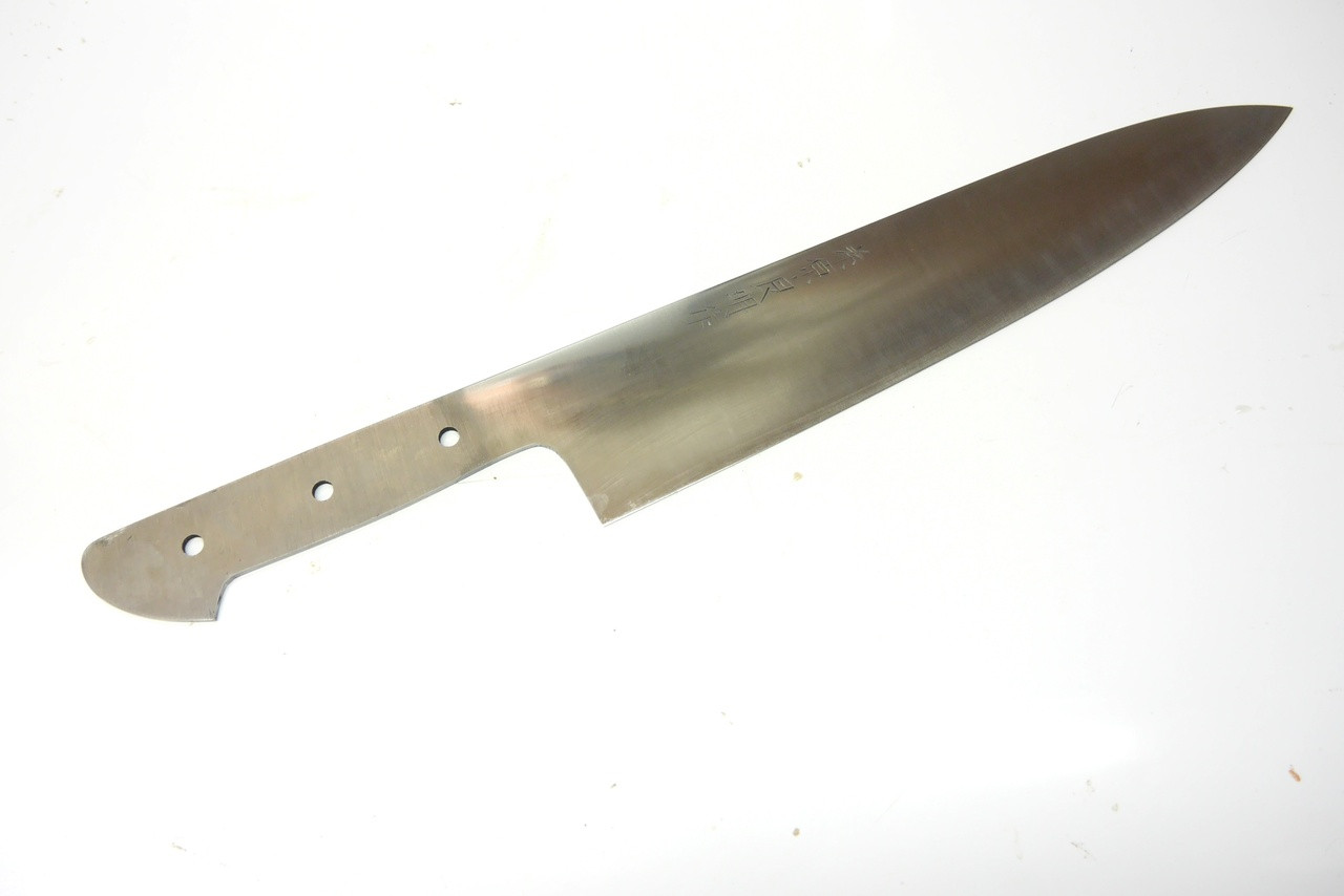 店舗用品 Yoshio Fujiwara Yoshiaki Fujiwara 240mm Western Gyuto NO handle 馬車馬