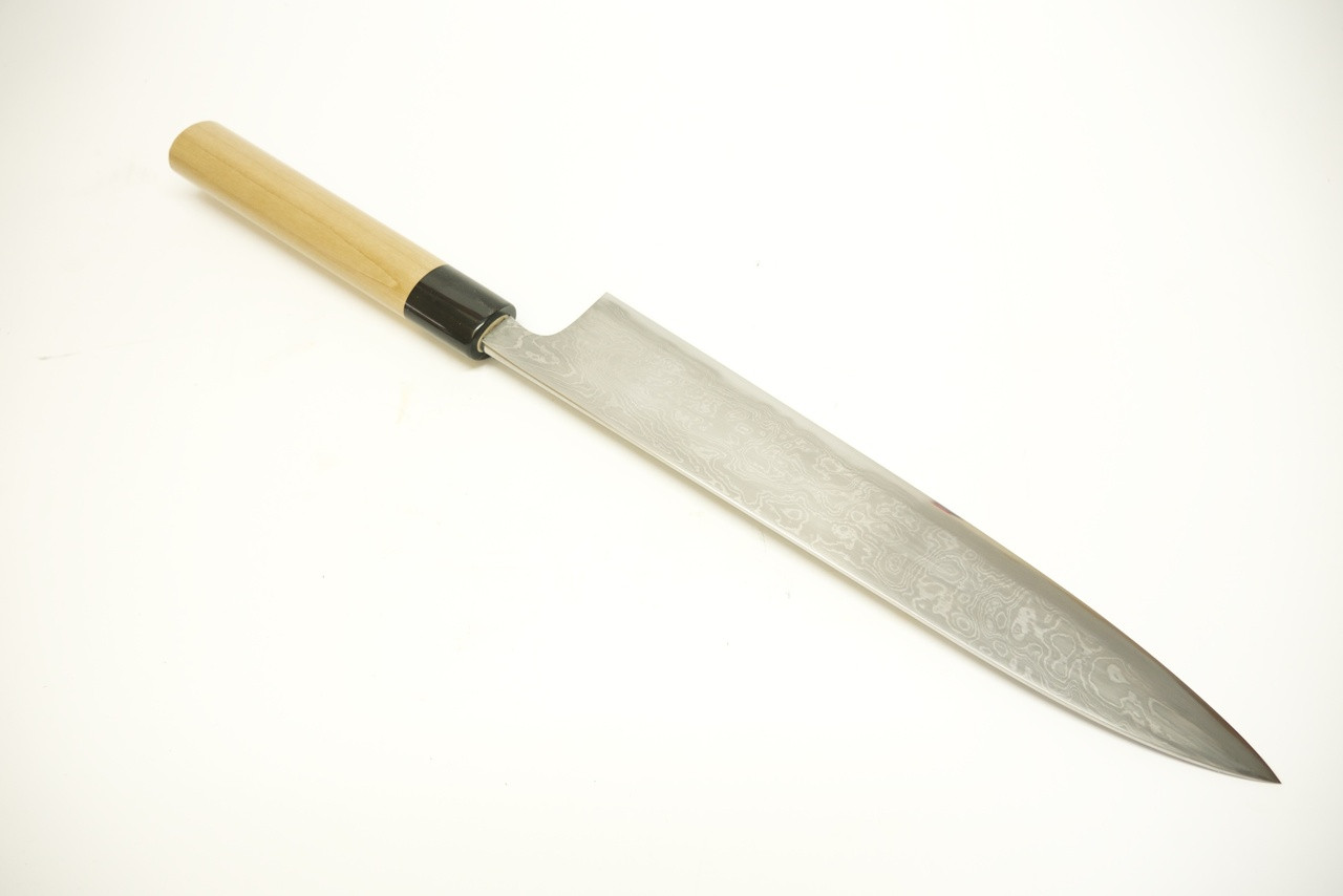 ぴえろ 【重房】鍛地 和牛刀 250mm Shigefusa Shigefusa Kitaechi Yanagiba Knife 重房作 鍛地柳刃包丁 鞘付 240mm