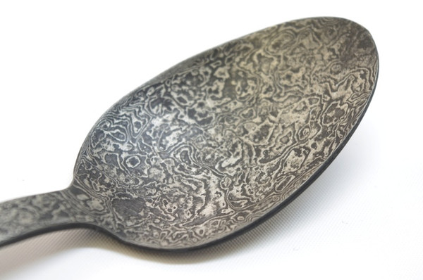 Damascus Mokume Tasting Spoon