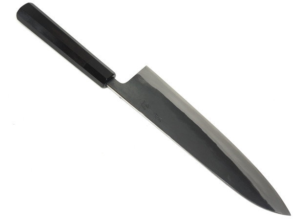 Toyama Noborikoi Kurouchi Blue Gyuto 240 mm Ebony