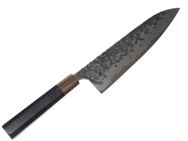 JNS Kisuke Blue 1 Kurouchi Tsuchime Gyuto 240mm nr 2