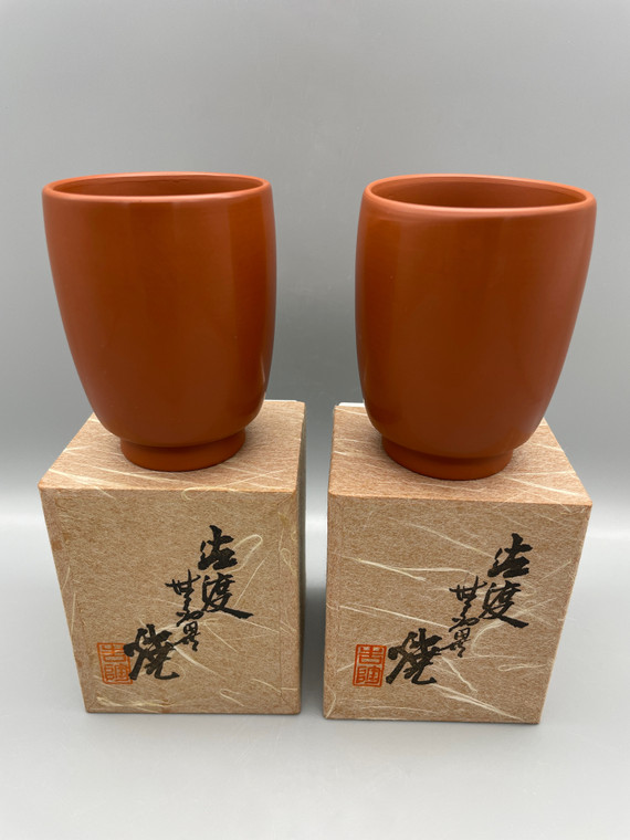 Japanese Mumyoi-yaki 吉陶 Couple Cups